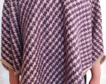 Purple/white bonzo with houndstooth pattern