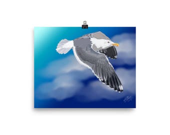 Flight of the Seagull Poster Print