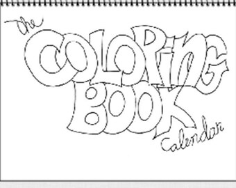 The Coloring Book Calendar