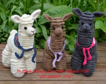 Alpaca crochet pattern - llama crochet pattern - amigurumi alpaca pattern