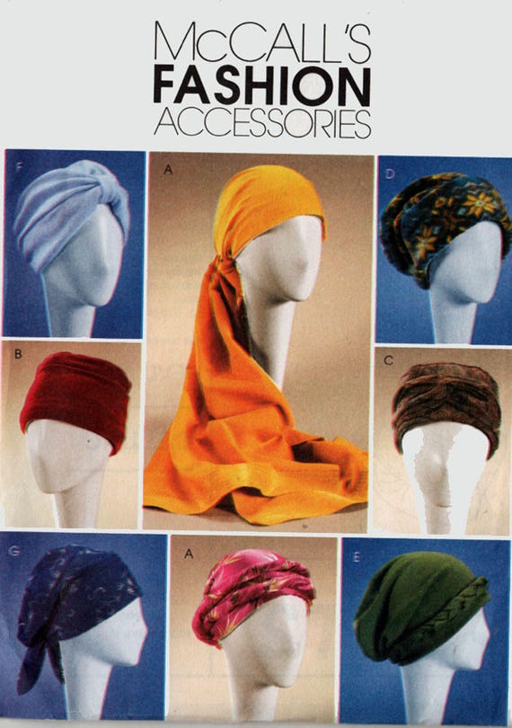 Patron de couture Poo chapeaux TURBAN Cancer chimio bonnet