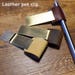 Midori Pen Holder - Silver / Brass Pen Leather Loop for Traveler's Notebook - Midori Accessories