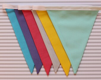 Bubblegum bunting , Bubblegum garland, multicoloured bunting, handmade item