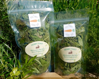 Herby feast,Dried organic medicinal herbs for Rabbits and Guinea pigs, now with added parsley and sage!