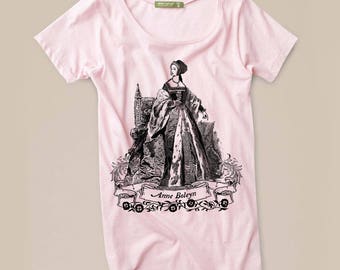 Anne Boleyn Organic Scoop Neck T-Shirt - Sale SMALL