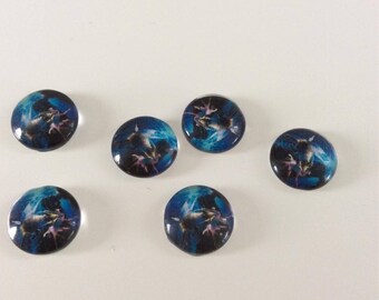 SET of 5 APPLIQUE cabochon 12mm
