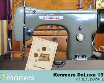 Vintage Kenmore DeLuxe Sewing Machine Manual PDF Download 1968