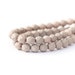 Saturated Mushroom Fire Polished Czech Glass Beads, Matte Opaque Faceted Round Spacers, 6mm x 25pc (0017)