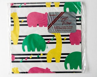 Wrapping Paper | Animals | Exotic | Zoo | Baby Shower | Gift | Gift Wrap