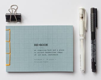 Recycled notebook, upcycling notebook, Sketchbook, notebook, notebook A6, notebook, Skechbook, recycling notebook, Idea book