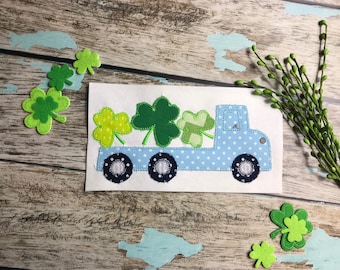 St. Patricks Day Shirt for Boys, Shamrock Shirt for Boys, Tractor shirt for boys, boys shamrock tractor shirt, Kids St. Patrick's Day shirt