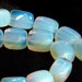 13" strand 19mm x 13mm smooth rectangle glass opalite beads "sea Opal"