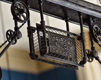 Industrial Rail Light - Ceiling Light - Pendant Light - Kitchen Island - Restaurant - Steampunk - High Quality - Warehouse