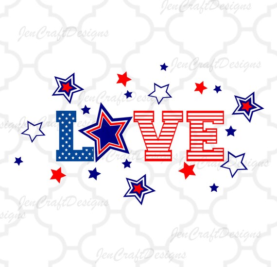 Download Patriotic Flag svg Love Cut Files for Vinyl Cutters Screen