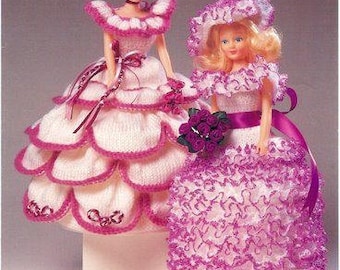 Knitting Pattern For Barbie Doll and Me- knitting pattern dress-Dress for Barbie handmade/ PDF / Pattern / Instant Download.