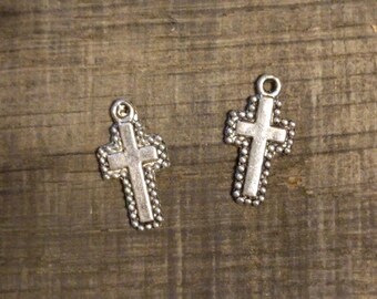 2 Silver Cross Pendants