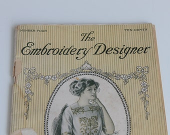 1911: The Embroidery Designer Catalog | Vintage Embroidery Craft Book