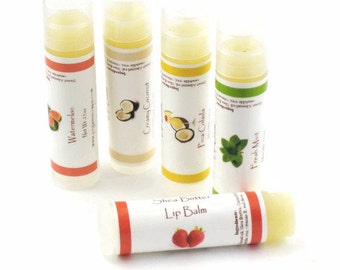 Juicy Peach Shea Butter Lip Balm Vegan or Natural Blend