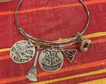 Harry Potter Charm Bangle Bracelet