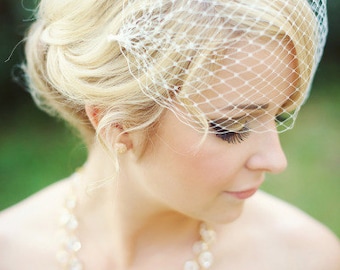Bandeau Veil, Birdcage Veil, Wedding Veil, Bridal Veil, Russian Veil, Bird Cage Veil