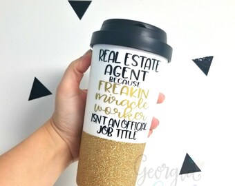 Real Estate Agent Coffee Cup Closing Gift