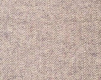 Wool Fabric / Herringbone Wool / Blue Herringbone Wool / Blue Wool Fabric / Blue and Beige Wool Fabric / Blue and Tan Wool Fabric / Wool
