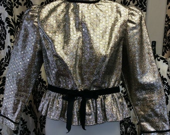 70's/80's Metallic Costume Blouse