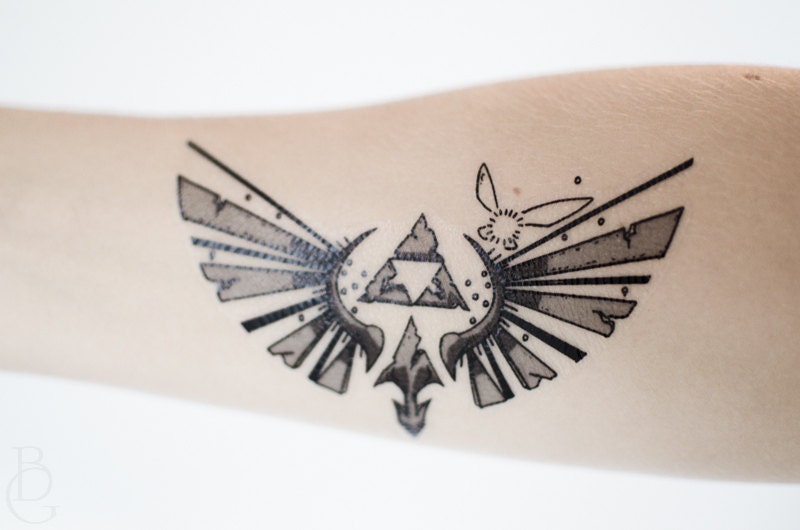 Small Zelda Temporary Tattoo