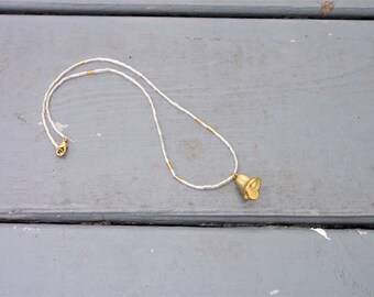 Silver and Gold Bell Necklace