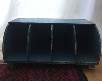 Cute 1960s Painted Wood Letter Sorter