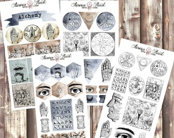 The Alchmist Full Set Planner Stickers boho