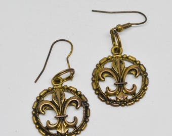 Lovely brass tone earrings