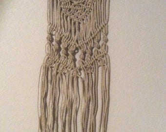 Driftwood handmade macreme wall hanging