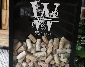Cork Holder - shadow box wine cork