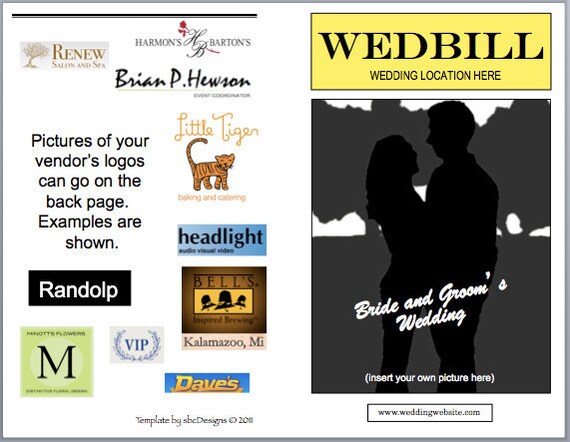 Wedbill: A Playbill-like Wedding Program Template