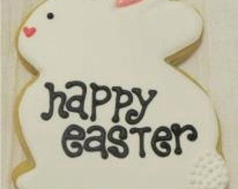 Happy Easter Bunny cookies 2 dozen