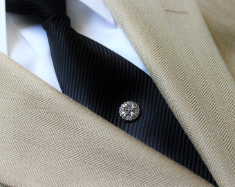 Tie Pin, Tie Tack Pin, Men's Tie Tacks, Tie Tac, Silver Tie Clip, Tie Clips Men, Wedding Tie Clip, Silver Tie Tack, Gift for Dad