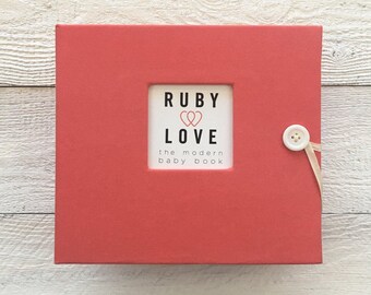 BABY BOOK | Solid Coral Album