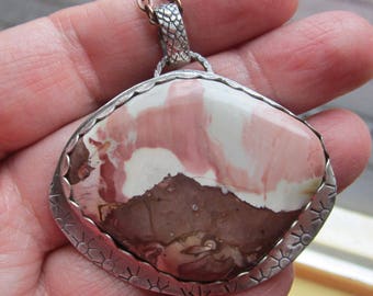 Native American Inspired Willow Creek Jasper Sterling Silver Pendant