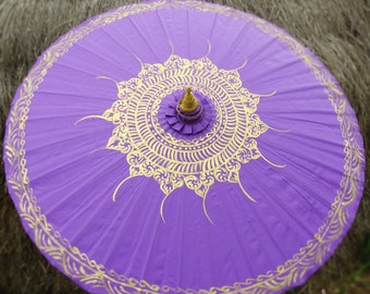 Hand Painted Purple Parasol, Purple Umbrella, Parasol, Umbrella, Parasols, Umbrellas, Wedding Parasol, Waterproof Parasol, Parasol Umbrella