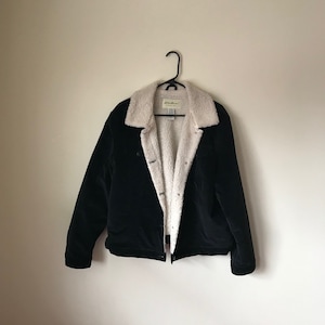 Eddie Bauer Corduroy Sherpa vintage jacket vintage clothing vintage Eddie Bauer 90s clothing aesthetic clothing tumblr clothing streetwear