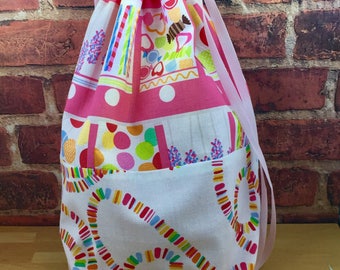 I LOVE Candy! Drawstring Bags