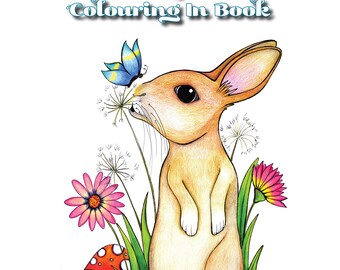 Animals by Colouring in Book