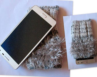 iPhone 6 case iPhone 6s case Rainbow Phone Sleeve Knit Phone Case Vegan Cell Phone Cozy Knitted Mobile Phone Sock iPhone 6 plus case iPhone