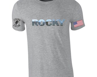 ROCKY Rocky Balboa inspired Boxing Movie Gym Mens Ringspun Cotton Tshirt
