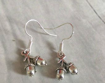 Acorn Earrings, Woodland Earrings, Nature Earrings
