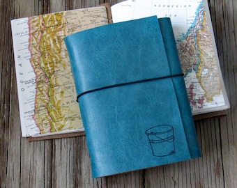 bucket list journal with maps as a travel journal retirement gift for anniversary by tremundo
