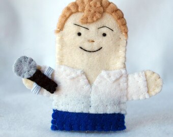 Singer finger puppet, drummer finger puppet , songwriter finger puppet, musician finger puppet, felt finger puppet, finger puppet, puppet