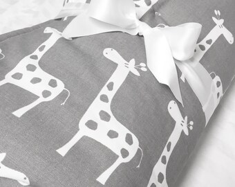 Baby Play Mat, Padded Play Mat, Gray Giraffe Mat, Baby Activity Mat, Baby Play Yard, Floor Mat, Floor Blanket, Large PlayMat, Holiday Gift