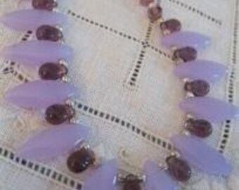 Lavender and Amethyst Necklace
